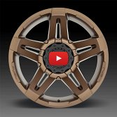Fuel SFJ D765 Bronze Custom Truck Wheels Rims 4